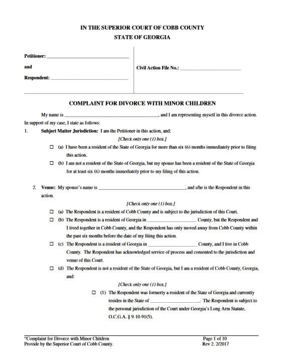 Free Washington State Divorce Papers PDF OnlineDivorceWA